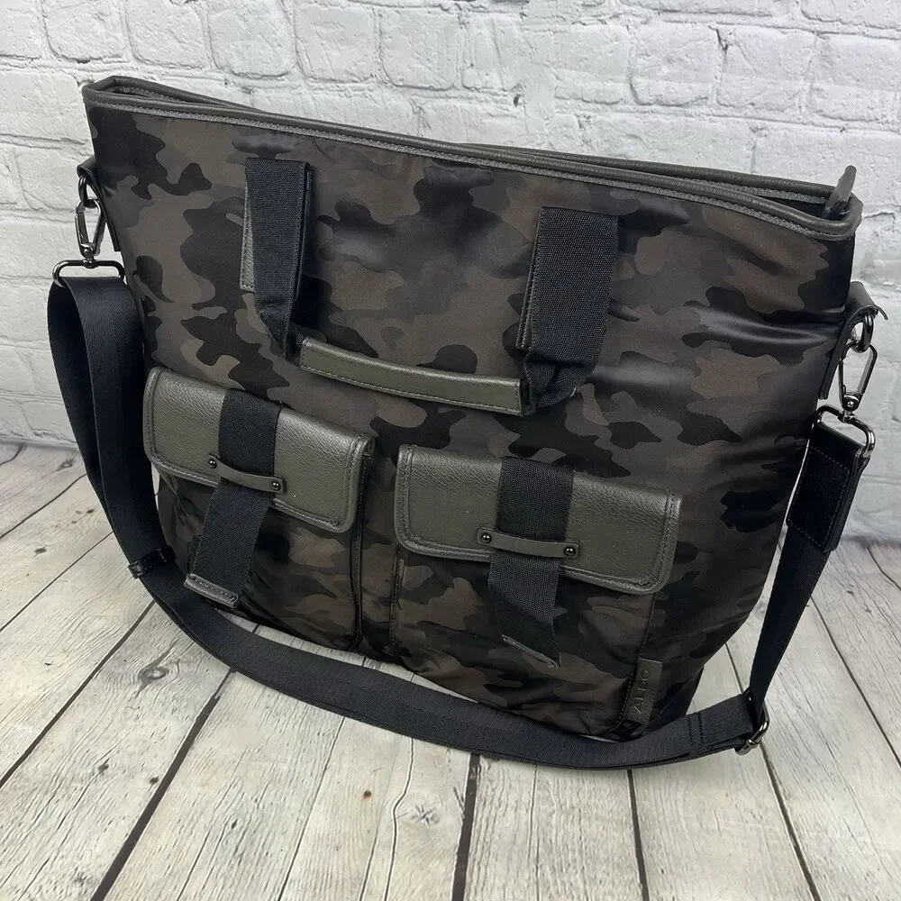 Aldo Messenger Tote Bag Camouflage Black Green Tactical Military Shoulder Strap